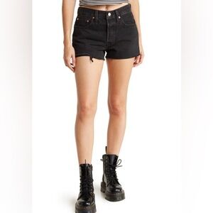 Levi’s 501 Original Black Denim Cut-off Short Sz 31